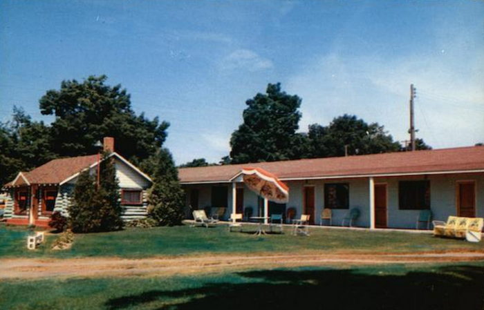 Bay Port Lodging (Marshalls Motel) - Old Postcard (newer photo)